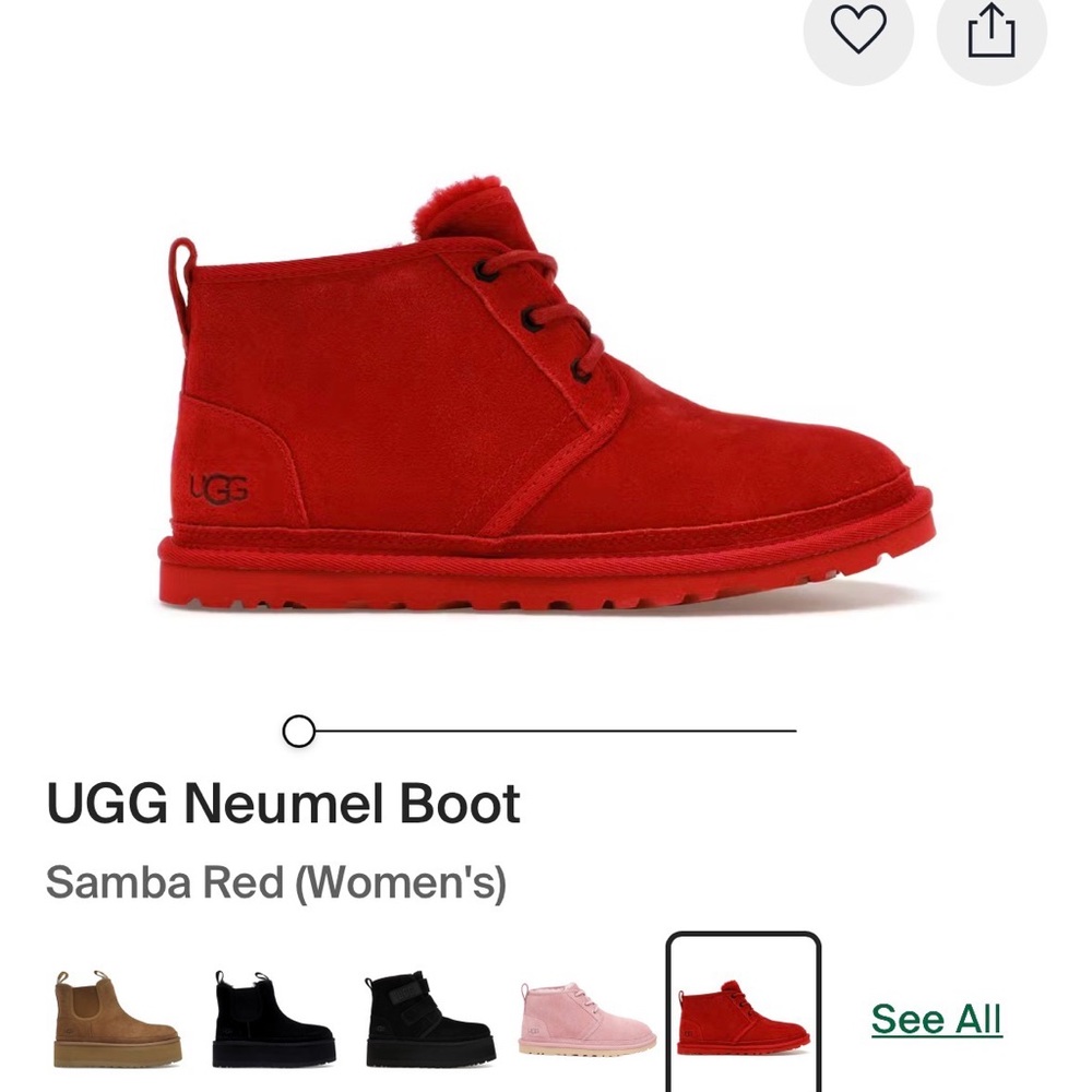 UGG Neumel Women's Boot in Samba Red